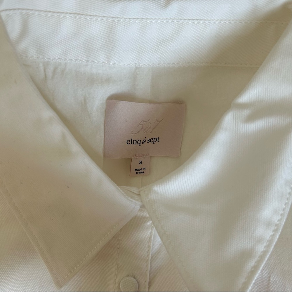 Cinq à Sept White Midi Dress - Picture 6 of 10